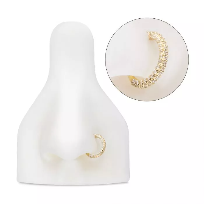 14k Gold Three-Sided Swarovski® Clicker