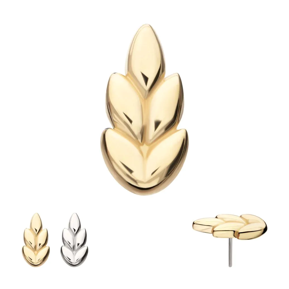 14k Gold Ash Leaf