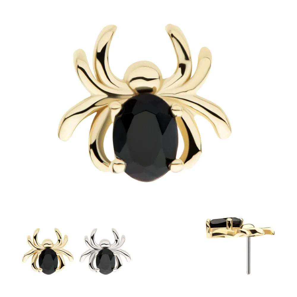 14k Gold Swarovski® Spider