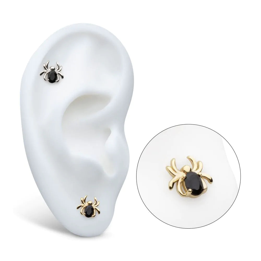 14k Gold Swarovski® Spider