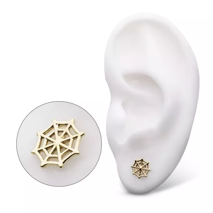 14k Gold Spiderweb