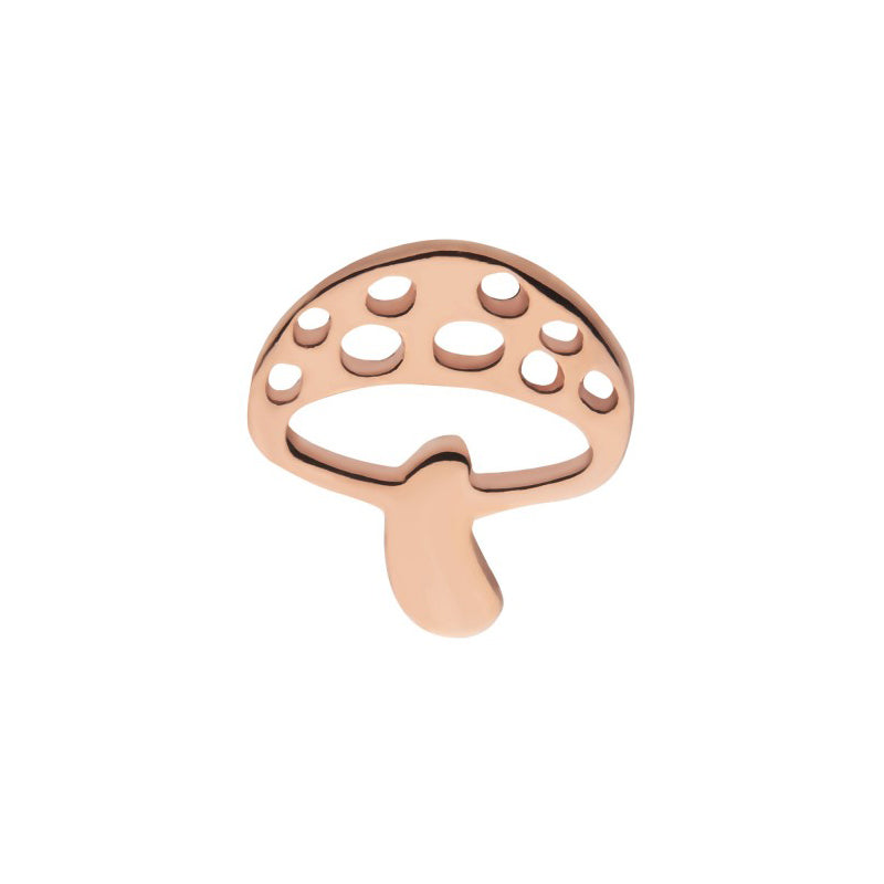 14k Rose Gold Mushroom