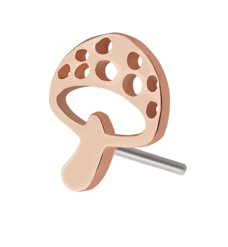 14k Rose Gold Mushroom
