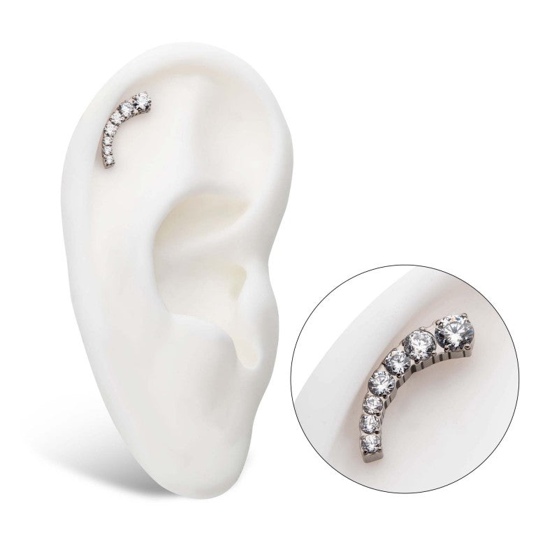7-Gem Swarovski® Decrescendo Cluster