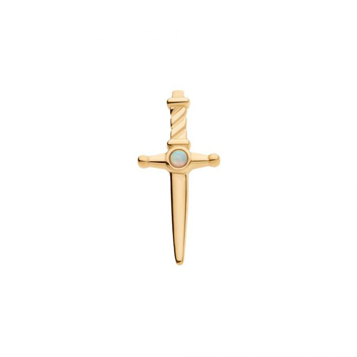 14k Gold Dagger w/ Swarovski® Center