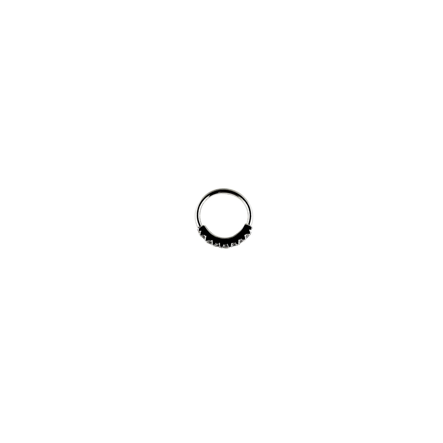 Outward-Facing Fixed 7-Gem Seam Ring