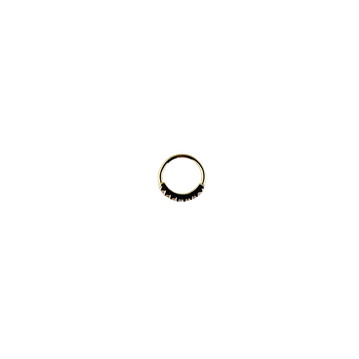 Outward-Facing Fixed 7-Gem Seam Ring