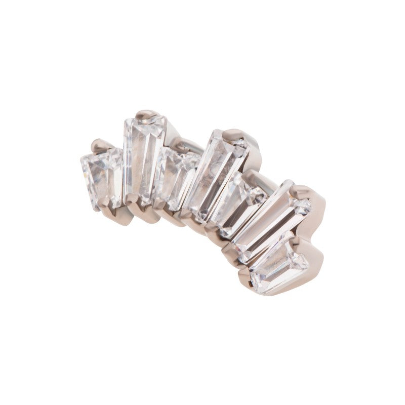 7-Gem Tapered Baguette Swarovski® Cluster