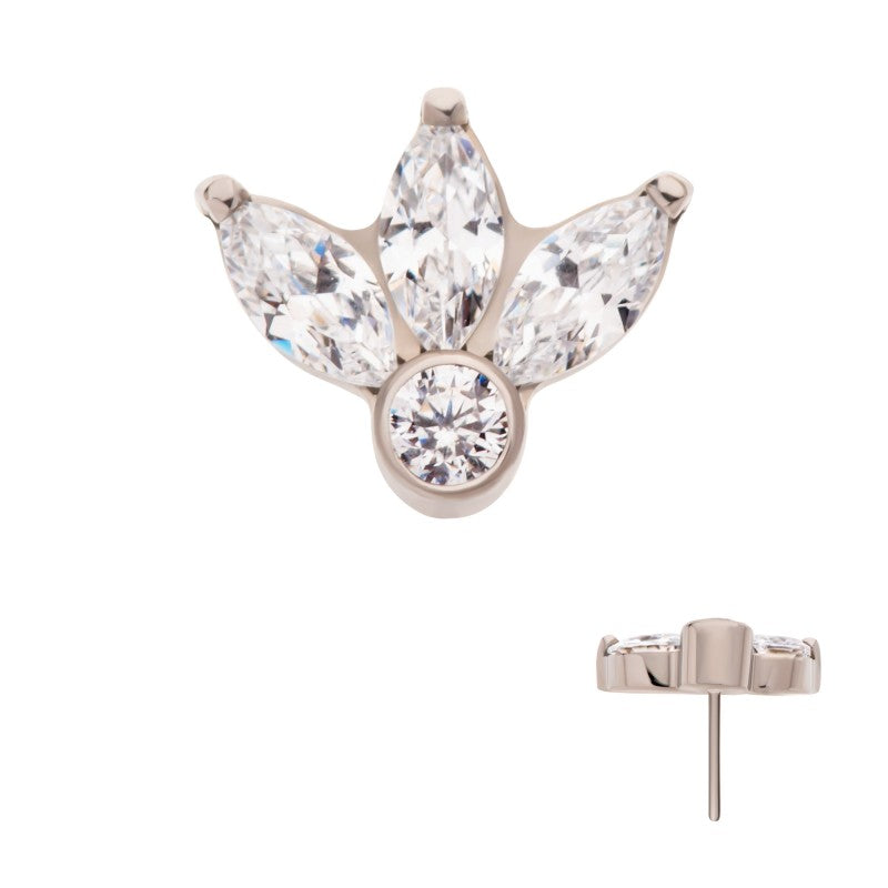 4-Gem Marquise & Bezel Swarovski® Fan