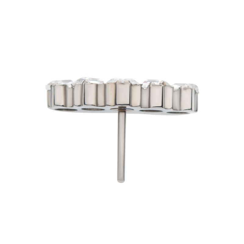 5-Gem Baguette Swarovski® Cluster