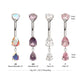 Double Dangle Teardrop Navel Barbell