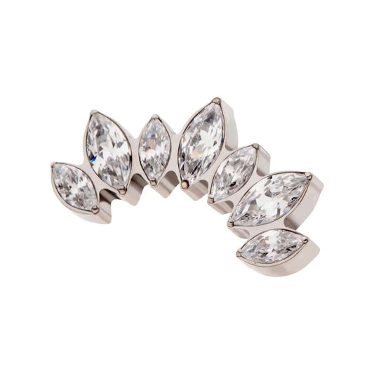 7-Gem Tapered Marquise Swarovski® Cluster