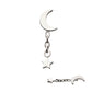 Moon & Star Dangle