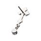 Cross w/ Dangle Gem