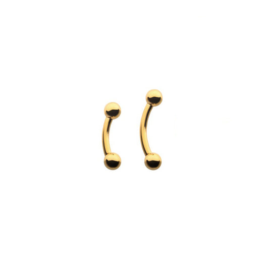24k Gold Curved Barbell