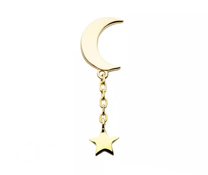 Moon & Star Dangle